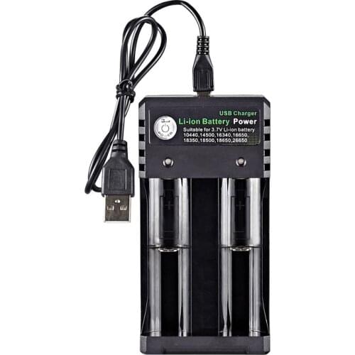 3.7V 18650 Charger Li-ion Battery USB Independent Charging Portable 18350 16340 14500 Battery Charger