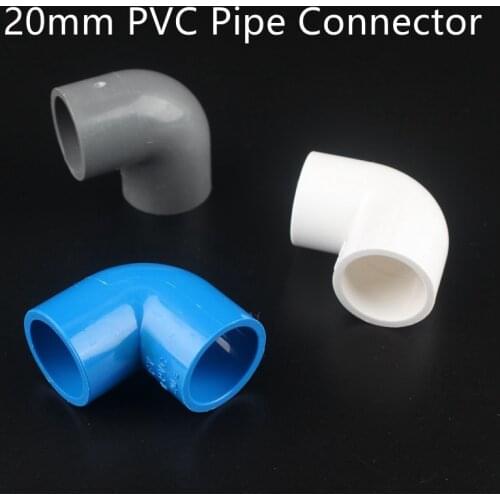 2Pcs 20mm PVC Pipe Elbow Quick Connector Agriculture Garden Aquarium Plastic Water Hose Joint Accessoires Plumbing Tube Fittings