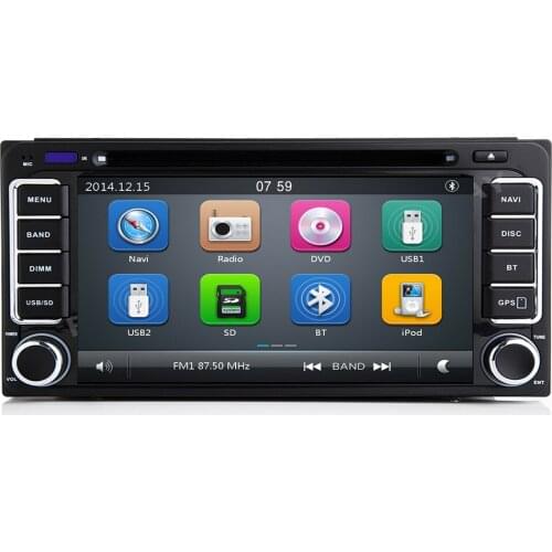 2020 2 DIN Universal Radio Car DVD GPS stereo For Toyota Corolla Camry Prado RAV4 Hilux VIOS