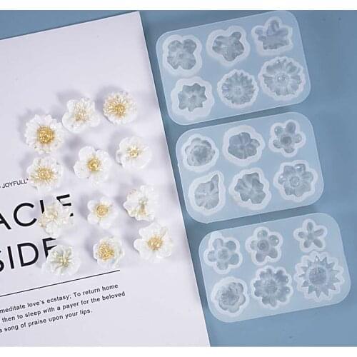 3D Carving Silicone Nail Mold Stamping Flower Silicone Mold Cake cookies ice cream biscuits candies Aromatherapy gypsum Mold