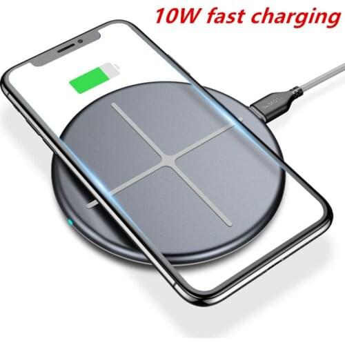 5W / 10W Wireless Charger For iPhone X 10 8 Plus LED Light USB Charger Pad Phone Wireless Charger For Samsung Note 8 S8 plus