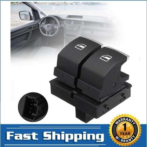 5K3959857 Driver Side Window Lifter Control Switch Button For VW Passat Caddy EOS Golf Touran GTI Rabbit B6 2006-2016 2 Doors