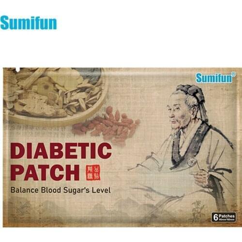 6pcs New Diabetic Patch Lower Blood Glucose Sugar Balance Medical Plaster Herbal Stabilizes Blood Sugar Level Health Care K05101