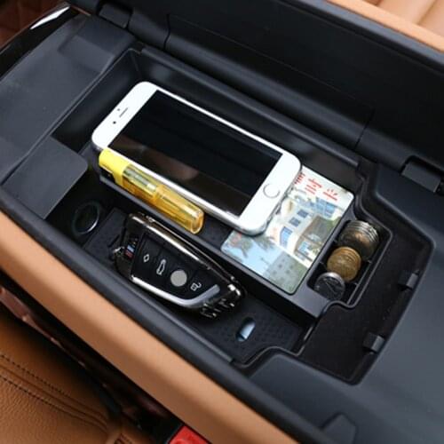 ABS Center Control Armrest Storage Box Decoration Cover Trim For BMW 5 Series G30 G38 2018 LHD Car Interior Accessories