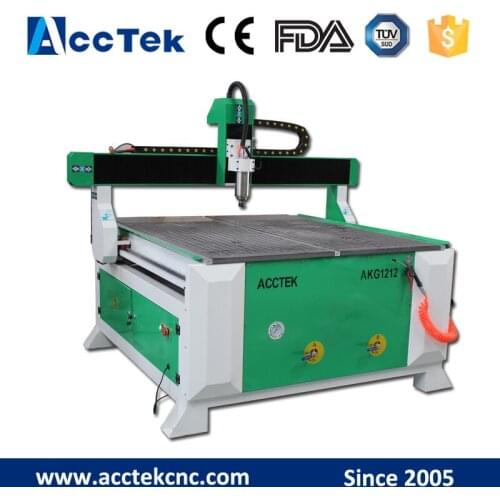 AccTek excellent quality cnc wood furniture machine 1212 lathe woodworking machinery with rotary
