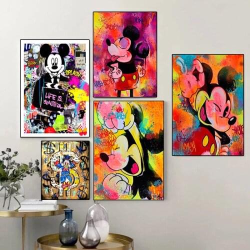 DIY 5D Diamond Painting Disney Mickey Mouse Donald Duck Diamond Embroidery Cross Stitch Kits Full Drill Home Decoration Gift