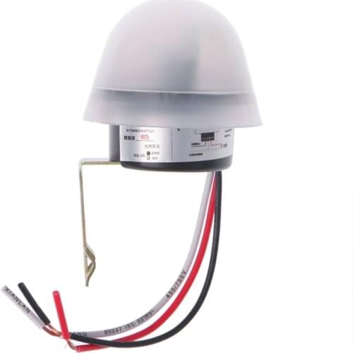 OOTDTY Automatic Auto On Off Photocell street Light Switch DC AC 220V 50Hz 10A Photo Control Photoswitch Sensor Switch Dropship