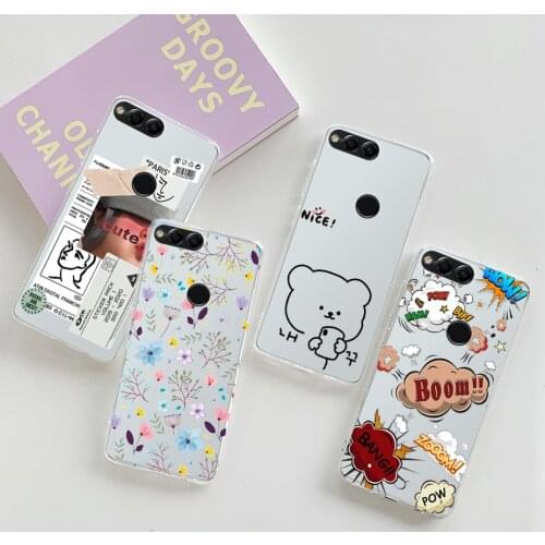 For Huawei Honor 7X Case Silicone TPU Soft Holder Back Cover For Huawei Honor 7X Honor7x Case Huawei Mate SE BND-L34 Phone Cases