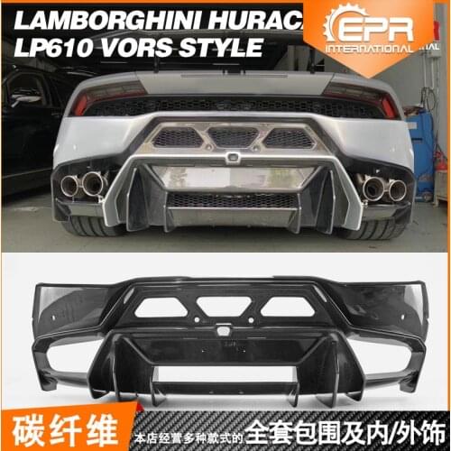 Suit For Lp610 Huracan Refits Vors Carbon Fiber Surround Rear Bumper