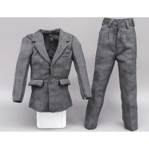 New product DML 1/6 Scale male soldiers clothes Grey suit uniform fit 12'' TBL PH action figure doll