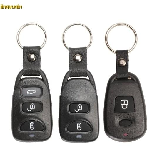 Jingyuqin Remote Car Key Shell Fob Case 2 +1 Panic For Hyundai Tucson Elantra Accent Sonata SANTA FE For Kia Carens 2/3/4 Button