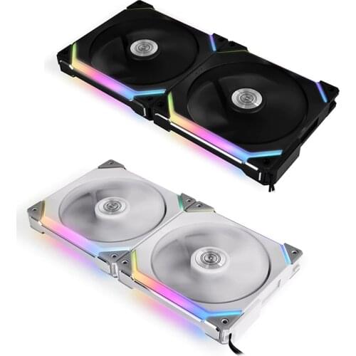 LIANLI UNI SL120 Fan 5V 3PIN ARGB Support Motherboard Control,L-CONNECT No Controller Black ,White ,Single Fan