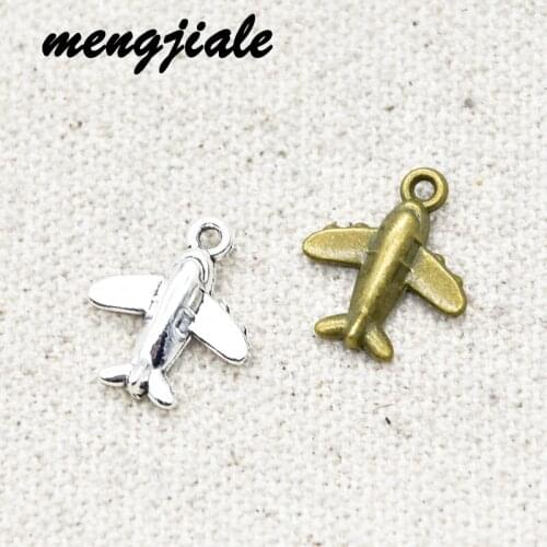 28pcs Hot Sell Metal Vintage Aircraft Charms Pendant Fit Jewelry Makings DIY Handmade Craft