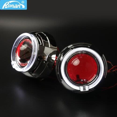 Metal 3.0'' H1 Pro HID Bi xenon Projector lens LHD RHD suit for H4 H7 Headlight +95MM LED Optic Angel Eyes Car Styling Upgrade