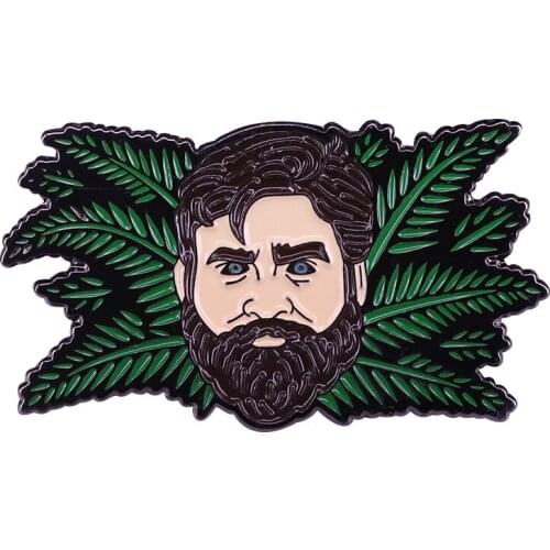 Between Two ferns w Zach Galifianakis pin inspired by the hit Funny Or Die web series talk show fans gift