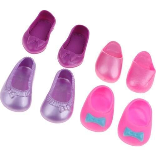 Fashion Doll Shoes Sandals Slippers For 25cm Mellchan Dolls Dress Up 4 Pairs/Set