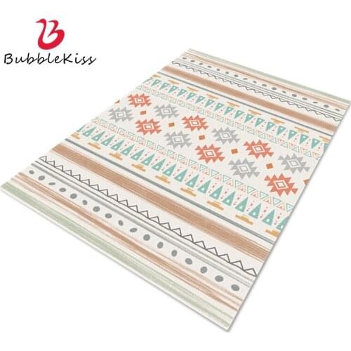 Bubble Kiss Carpets For Living Room Colorful Rug Geometric Pattern Floor Mat Home Carpet Modern Ethnic Style Rug Girl Room Rugs
