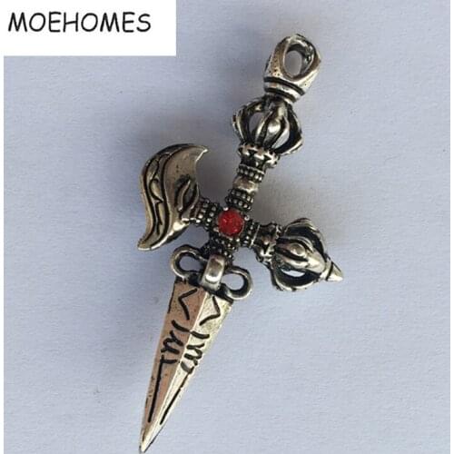 Nepal Buddhist Tibetan silver Buddhism Banish evil Vajra Dorje weapons sacrifice metal crafts decoration