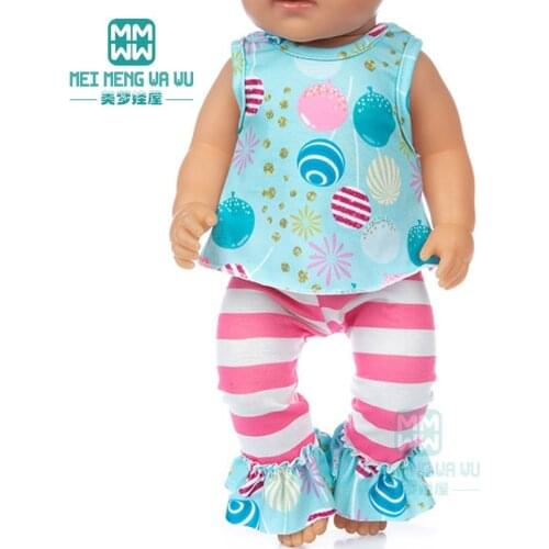 Clothes for doll fits 43cm new born doll and american baby OG girl dress shoes Ballet skirt, casual suit