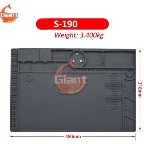 ESD Heat Insulation Working mat Soldering Station Iron Magnetic Heat-resistant for Microscope Repair Mat BGA Insulator Platform