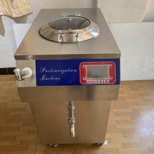 60L Stainless steel Pasteurization Of Milk Machine pastorizzatore per gelato United States FREE CFR BY SEA