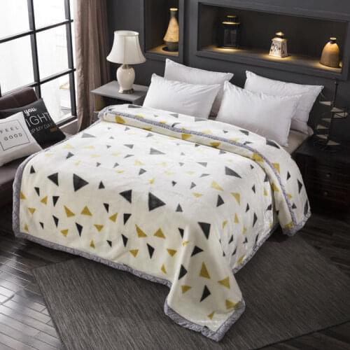 High quality 200x230cm throw blanket fleece blanket on the bed soft winter flannel blanket for sofa warm bedspread