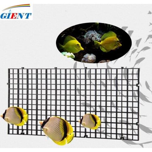 Durable Plastic Fish Grid Divider Holder Fish Tank Tray Egg Crate Aquarium Tank Filter Bottom Isolate Pane