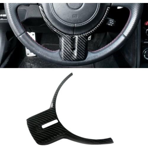 Real Carbon Fiber Steering Wheel Frame Panel Cover Trim for Toyota GT86 Subaru BRZ