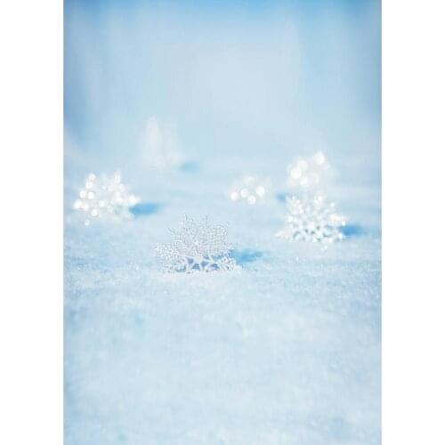 Christmas Snowflakes Glitters Photography Backdrops Newborn Baby Children Vinyl Cloth Photo Background for New Year Studio Props