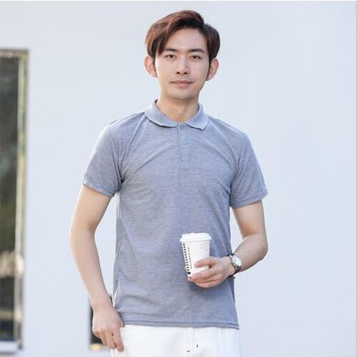 New Men Polo Plain Solid Color Summer Business Short Sleeve Breathable Camisa Fashion Male Boss Top Shitrs