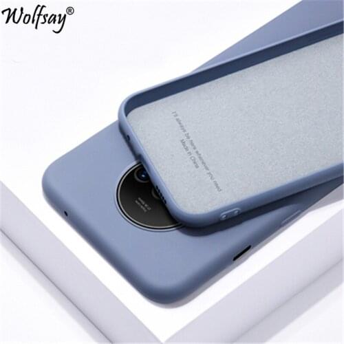 Candy TPU Case For Oneplus 7T Case 6 6T 7T 7 Pro Carbon Fiber Solid Color Liquid Phone Case For Oneplus 7T Cover Oneplus 7T Pro