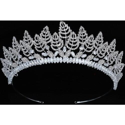 Tiara And Crown HADIYANA Trendy Wedding Hair Accessorie Creative Leaves Design BC4816 Corona Princesa Accesorios para el cabello