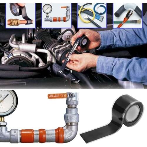 Waterproof electrical high temperature resistant self-adhesive tape water pipe repair wire connection car household silicone tap