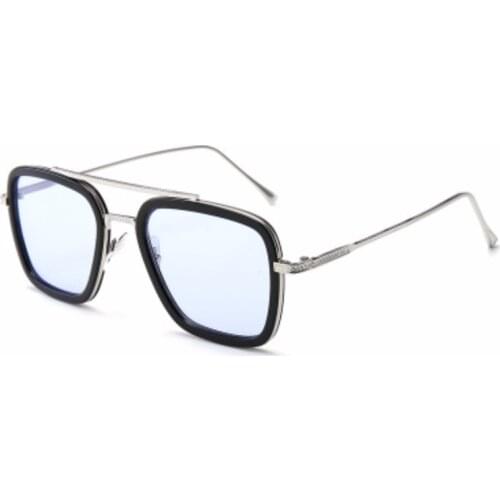 High Quality Iron Man Tony Stark Fishing Sunglasses Square Outdoor Sport Fishing Glasses Men Spider Edith Glasses Sports Glasses