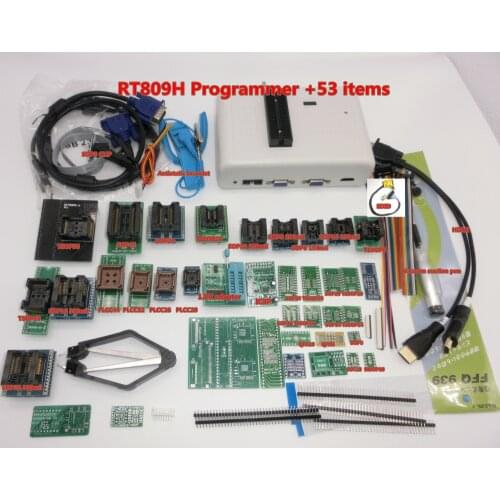 100% Original RT809H EMMC-Nand FLASH Programmer with BGA48 BGA63 BGA64 BGA169 Adapter RT809H EMMC Nand Flash TSOP48
