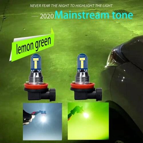 2PCS LED H1 H3 H4 H7 H8 H11 H16 880 881 H27 Super Bright Car Fog Light 9005 9006 Driving Day Running Lamp Front Fog Lamp 12V