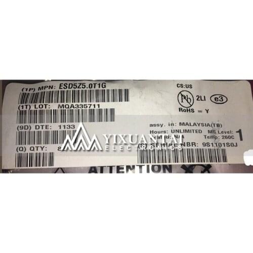 200PCS/LOT 500pcs/lot 1000pcs/lot 3000PCS/LOT Free shipping 100% original ESD5Z5.0T1G ZF SOD523