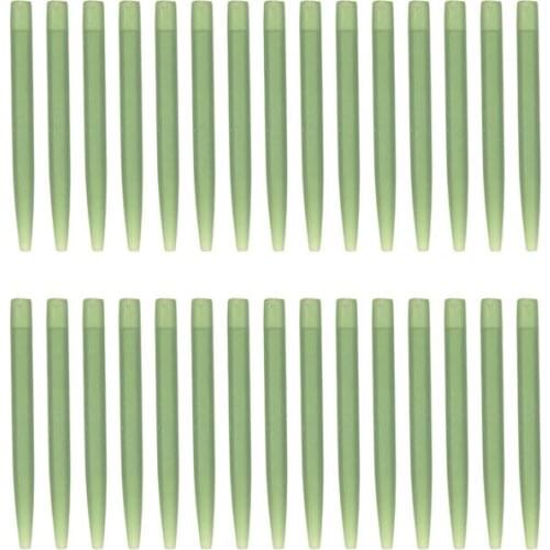 30pcs/lot Carp Fishing hook Anti Tangle Sleeves Transparent Rubber Carp Rigs Swivels Connector tools for Carp Tackle