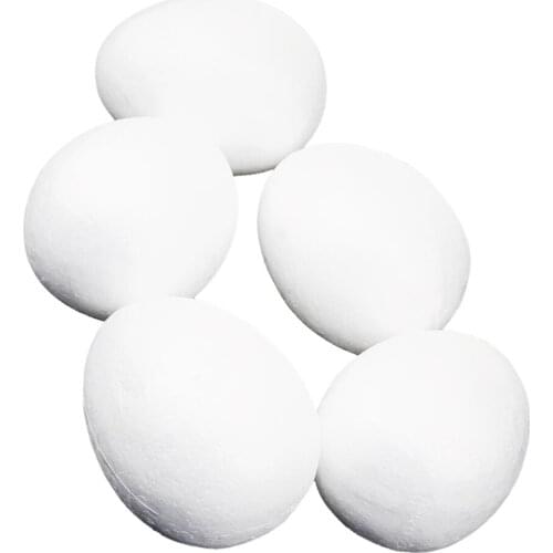 5/10/50x 5/8/10cm Modelling Styrofoam Foam Eggs For Kids DIY Art Painting Crafts
