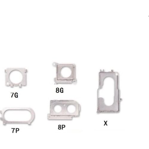 50pcs Back Camera Holder Metal for iPhone 8 Plus X 7 PLUS 7G Holding Metal Cover Ringer Frame Cap Seal Bracket Parts