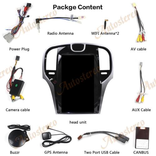 Tesla Style Vertical Screen For Chrysler 300C 2013+ Android 9 Car GPS Navigation Multimedia Player Radio Tape Recorder Head Unit