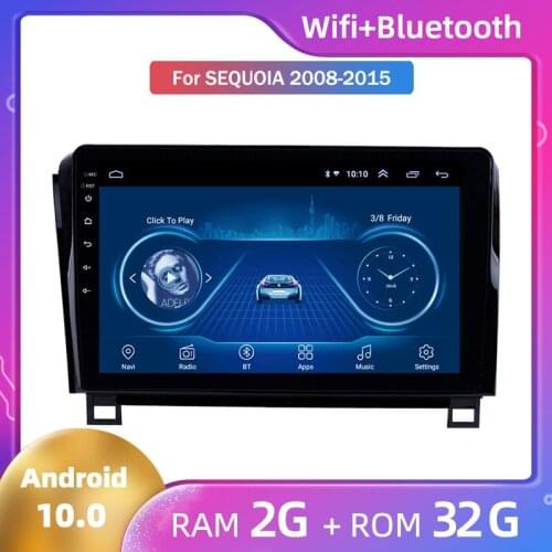 Android10 Car Radio Autoradio Car Stereo Mirror Link for Toyota Tundra 2007-2013 Sequoia 2008-2018 Android Intelligent Navigatio