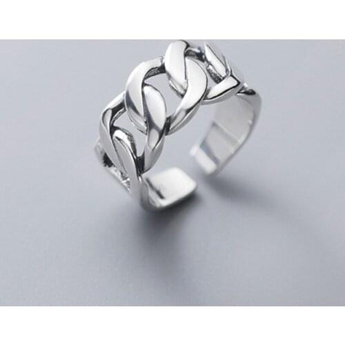 Punk Vintage Big Chains Rings For Women Boho Female Charms Jewelry Men Antique Knuckle Ring Fashion Party Gift