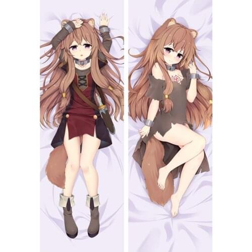 Anime Tate No Yuusha No Nariagari Pillow Cover Filo Raphtalia Dakimakura Case 3D Double-sided Bedding Hugging Body Pillowcase