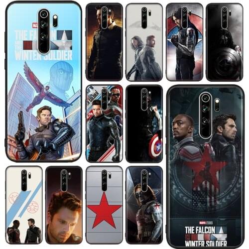 Falcon Winter Soldier For Xiaomi Redmi Note 10S 10 9 9S 9T 8T 8 7 6 5 Pro Max 5A 4X 4 5G Soft Silicone Phone Case
