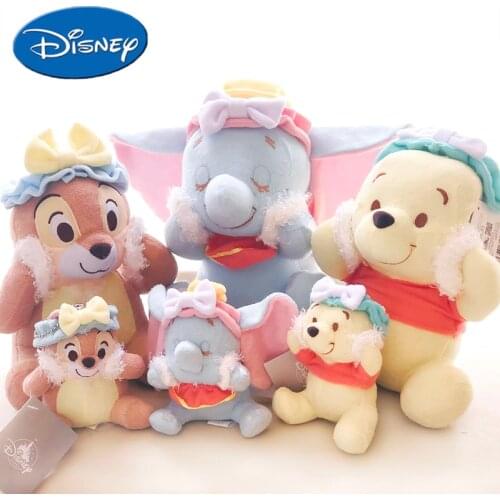 Disney Cartoon Plush Piglet,Dumbo,Chip 'n' Dale Bear Mr Sanders Dolls Kids Disney Stuffed Toys For Children Girl Gift