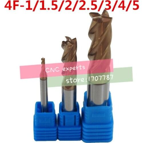 HRC60 4F-1/1.5/2/2.5/3/4/5 cnc cutter tool tungsten alloy milling cutter ,CNC machine, milling machine, CNC milling tools