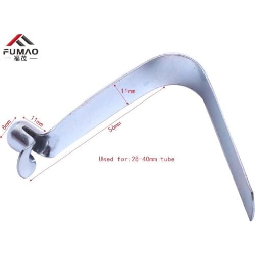 Manufacturer custom aluminum coil tubing lock spring clip used for 28-40mm tube