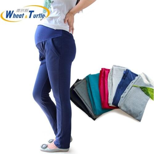 7 Color Maternity Leggings Autumn Winter Warm Cotton Clothing Pregnancy Clothes For Pregnant Women 2021 New Fashion Design Pants