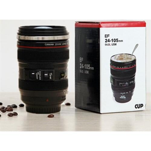 Hot sell Novelty Christmas Gifts Camera milk Cup Coffee Travel Mug New Coffee Lens Emulation Camera Mugs Beer Cups 400 ml 36